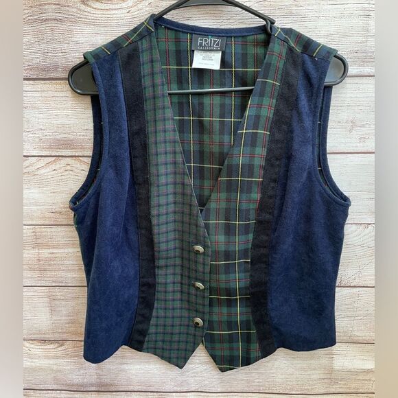 VINTAGE 60-70’s PLEATED PLAID SKIRT AND VEST - Picture 8 of 13